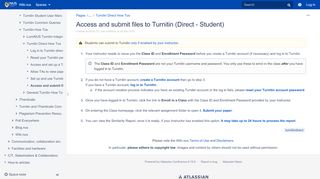 
                            4. Access and submit files to Turnitin (Direct - Student) - CIT - Wiki.nus