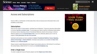 
                            5. Access and Subscriptions | Science | AAAS