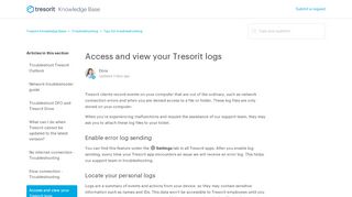 
                            4. Access and view your Tresorit logs – Tresorit Knowledge Base