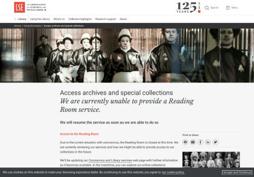 
                            11. Access archives and special collections - LSE