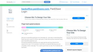 
                            2. Access backoffice.paid2save.com. Paid2Save Login