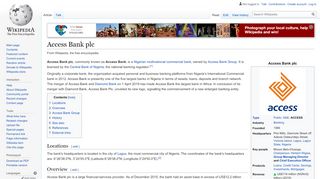 
                            13. Access Bank plc - Wikipedia