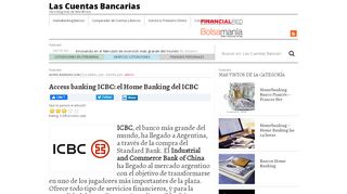 
                            9. Access banking ICBC: el Home Banking del ICBC
