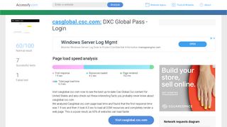 
                            5. Access casglobal.csc.com. DXC Global Pass - Login