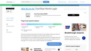 
                            6. Access cbw.fp.co.nz. Cool Blue World Login