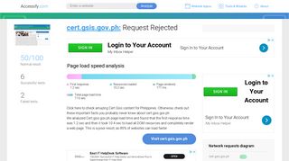 
                            5. Access cert.gsis.gov.ph. Request Rejected