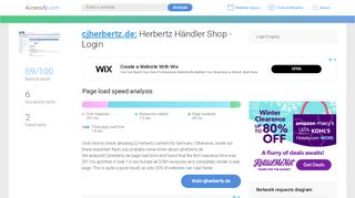 
                            2. Access cjherbertz.de. Login Eingang