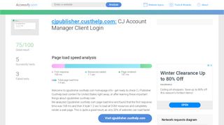 
                            9. Access cjpublisher.custhelp.com. CJ Account Manager Client Login