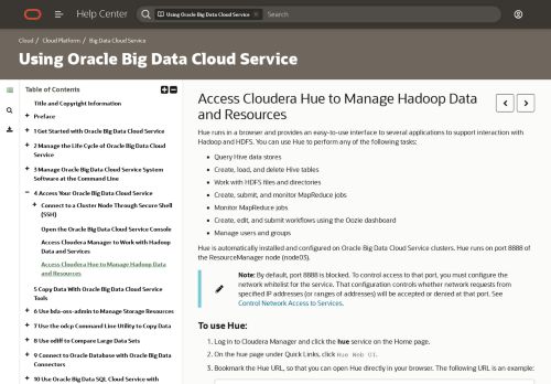 
                            8. Access Cloudera Hue to Manage Hadoop Data and Resources