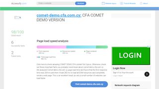 
                            5. Access comet-demo.cfa.com.cy. Log in to COMET DEMO