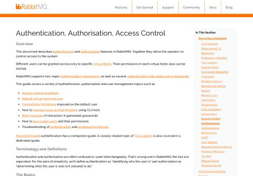 
                            3. Access Control (Authentication, Authorisation) in RabbitMQ — RabbitMQ