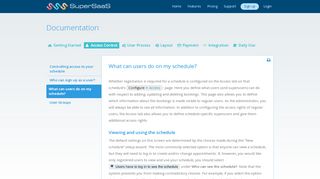 
                            13. Access Control | What can users do on my schedule? - SuperSaaS