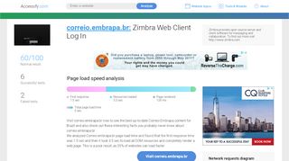 
                            5. Access correio.embrapa.br. Zimbra Web Client Log In