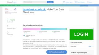 
                            7. Access datesheet.vu.edu.pk. Make Your Date Sheet Now