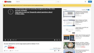 
                            4. Access denied for root to login phpmyadmin Debian 9.3.0 - YouTube