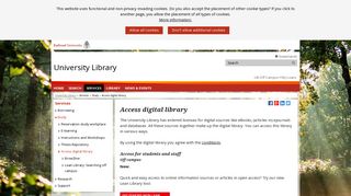 
                            3. Access digital library - University Library