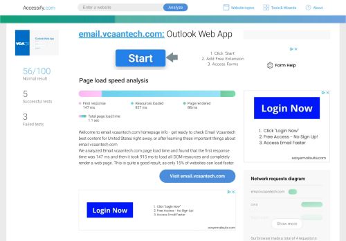 
                            6. Access email.vcaantech.com. Outlook Web App