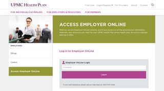 
                            7. Access Employer Portal Login | UPMC Health Plan