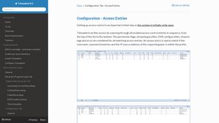 
                            3. Access Entries - Tvheadend 4.0