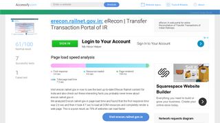 
                            1. Access erecon.railnet.gov.in. eRecon | Transfer Transaction Portal of IR