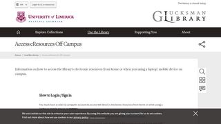 
                            9. Access eResources Off Campus | Glucksman Library