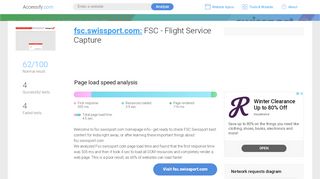 
                            2. Access fsc.swissport.com. FSC - Flight Service Capture