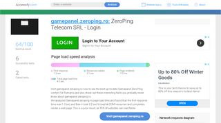 
                            4. Access gamepanel.zeroping.ro. ZeroPing Telecom SRL - Login