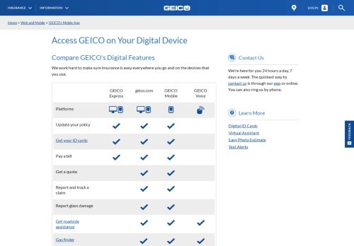 
                            8. Access GEICO On Your Digital Device | GEICO