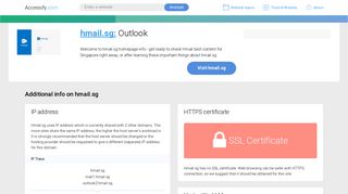 
                            8. Access hmail.sg. Outlook