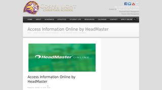 
                            7. Access Information Online by HeadMaster