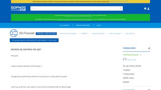 
                            5. access ip camera via vpn - Firewall and Policies - XG Firewall ...