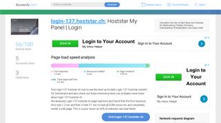 Access login-137.hoststar.ch. Hoststar My Panel | Login