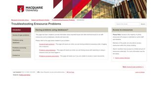 
                            12. Access & login problems - Subject and Research Guides - Macquarie ...