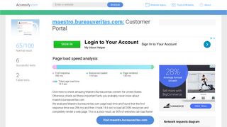 
                            5. Access maestro.bureauveritas.com. Customer Portal