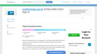 
                            3. Access mailhost.bps.go.id. Zimbra Web Client Sign In