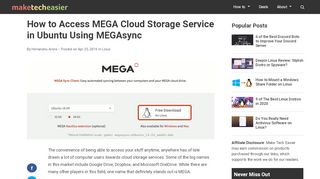 
                            11. Access MEGA Cloud Storage in Ubuntu with MEGAsync
