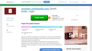 
                            3. Access members.zenithgolds.com. Zenith Golds - Login