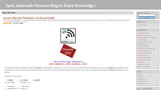 
                            12. Access Mikrotik Remotely via DynamicDNS | Syed Jahanzaib ...