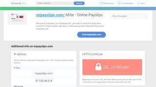 
                            9. Access mipayslips.com. Mitie - Online Payslips