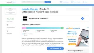 
                            12. Access moodle.thm.de. Moodle TH Mittelhessen: Authentication choice