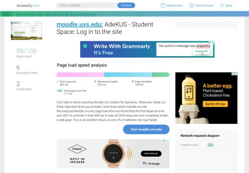 
                            8. Access moodle.uvs.edu. AdeKUS - Student Space: Log in to the site