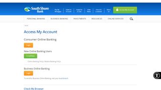
                            6. Access My Account | South Shore Bank