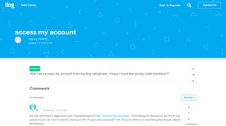 
                            3. access my account – Ting Help Center