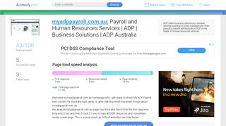 Access myadppayroll.com.au. ADP Login