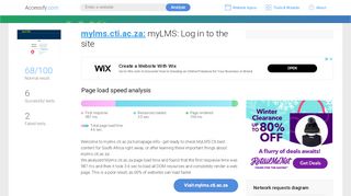 
                            4. Access mylms.cti.ac.za. myLMS: Log in to the site