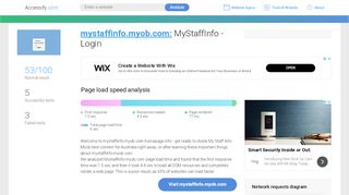 
                            7. Access mystaffinfo.myob.com. MyStaffInfo - Login