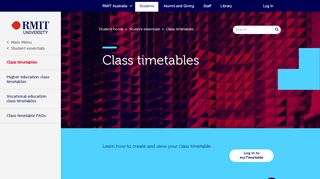 
                            11. Access myTimetable - RMIT University