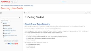
                            12. Access Oracle Taleo Sourcing - Oracle Docs