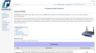 
                            11. Access Point – Reicheltpedia