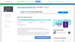 
                            12. Access precedencehealth.net. cdmNet: Log In